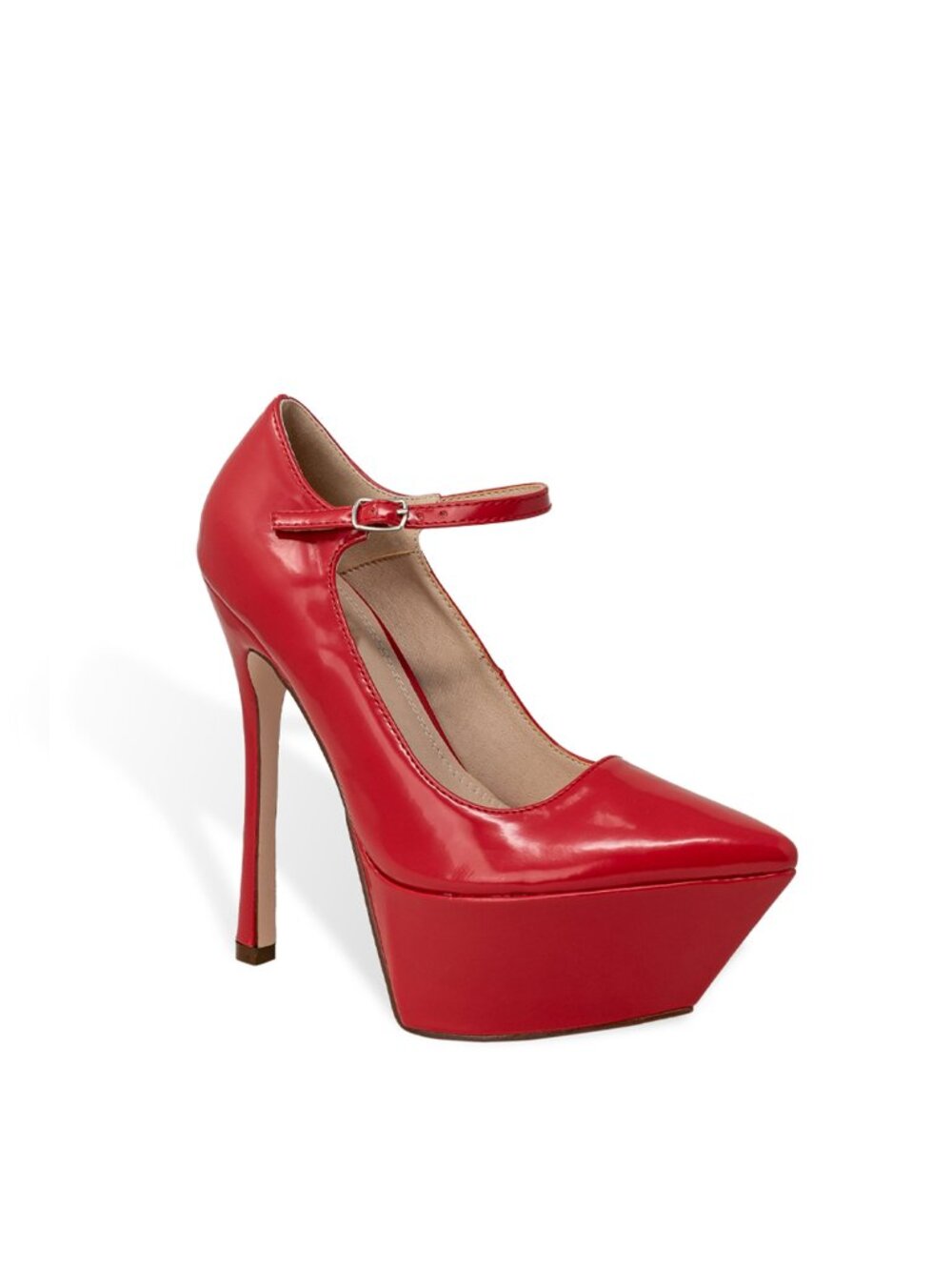 Women’s Platform Stiletto Heels – Mary Jane High Heel Pumps with Ankle Strap - Picture 3 of 5